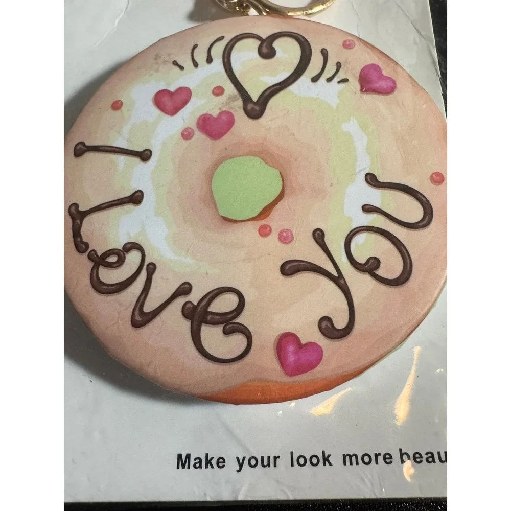 Donut I Love You‎ Mirror Keychain Gift Bag Clip Charm Accessory